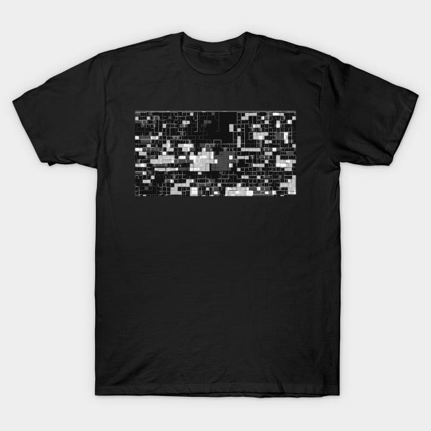 Monochrome blocks T-Shirt by findingNull